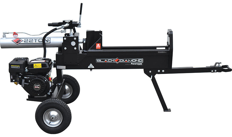 BLACK DIAMOND 22TON LOG SPLITTER WITH 6.5HP MANUAL START ENGINE